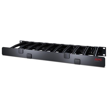 Virtual Schneider Electric  Horizontal Cable Manager - 1U x 6 in. Deep - Single-Sided with Cover VI3536219